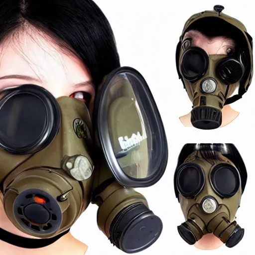 Prompt: Kawaii gas mask