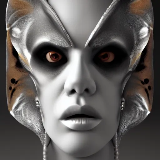 Prompt: Deathmask moths darkart creepy 8k hyperrealism
