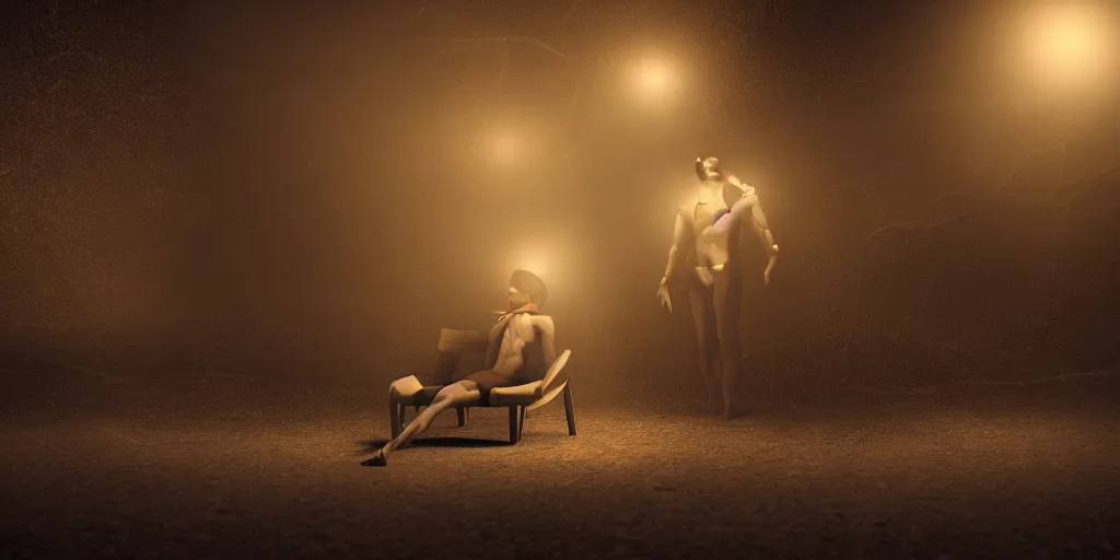 Prompt: relax, said the night man,, symmetric, dynamics lighting, cinematic,