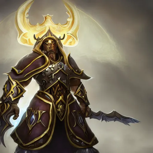 Image similar to world of warcraft lightforged paladin, artstation hall of fame gallery, editors choice, #1 digital painting of all time, most beautiful image ever created, emotionally evocative, greatest art ever made, lifetime achievement magnum opus masterpiece, the most amazing breathtaking image with the deepest message ever painted, a thing of beauty beyond imagination or words