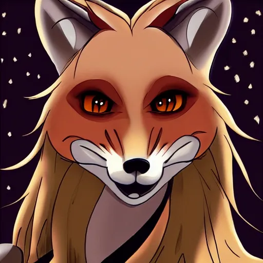 Image similar to an anthropomorphic fox, fursona!!!! trending on furaffinity, by kawacy, by don bluth