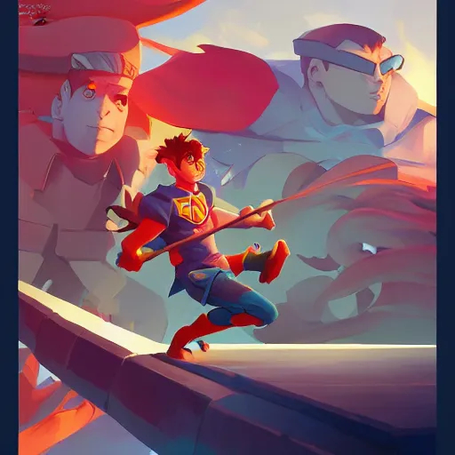 Image similar to hero world super nintendo, behance hd by jesper ejsing, by rhads, makoto shinkai and lois van baarle, ilya kuvshinov, rossdraws global illumination