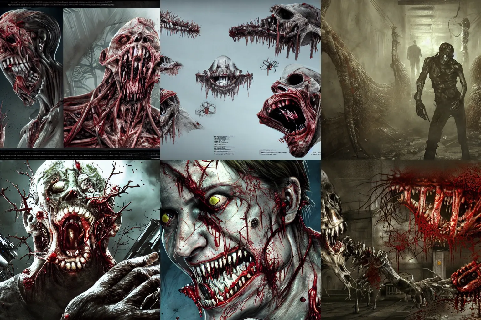 Image similar to Resident Evil virus concept art, nasty, vile, disgusting, rotten, putrid, highly detailed, horror, scary, terrifying, horrific, hd 4k