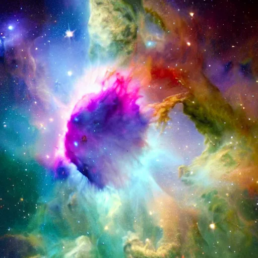 Image similar to A Nebula being formed, hyper realistic, HD, HQ, photo realistic