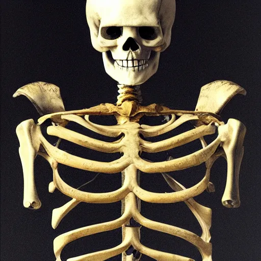 Image similar to a skeleton president, american, portrait, epic, skeleton, president