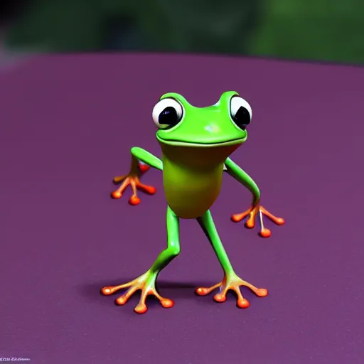 Prompt: frog in the style of pixar movie