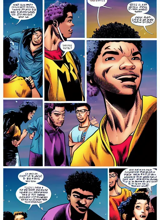 Prompt: justice smith comic 4k high details