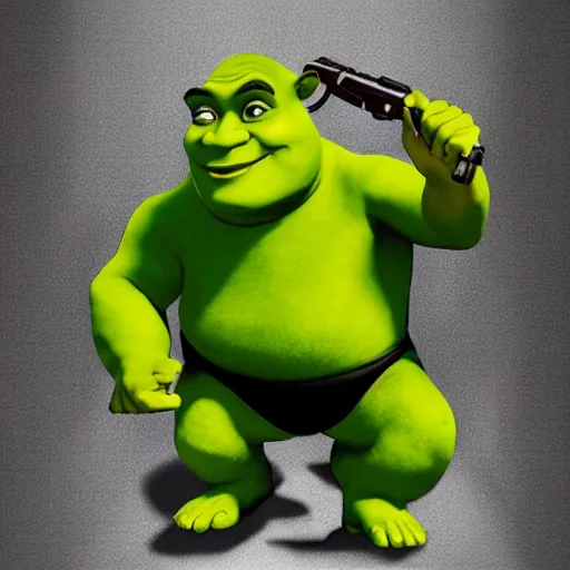 Prompt: agent shrek