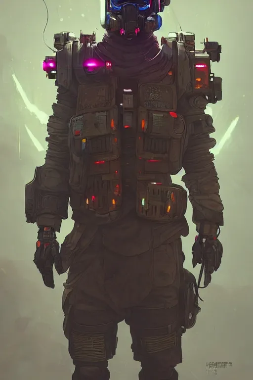 Image similar to soldier from apex legends, cyberpunk futuristic neon. decorated with traditional japanese ornaments by ismail inceoglu dragan bibin hans thoma greg rutkowski alexandros pyromallis nekro rene maritte illustrated, perfect face, fine details, realistic shaded, fine - face, pretty face