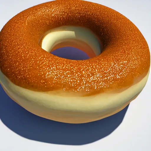 Prompt: high rendered model of Donut, raytracing, ultra high definition.