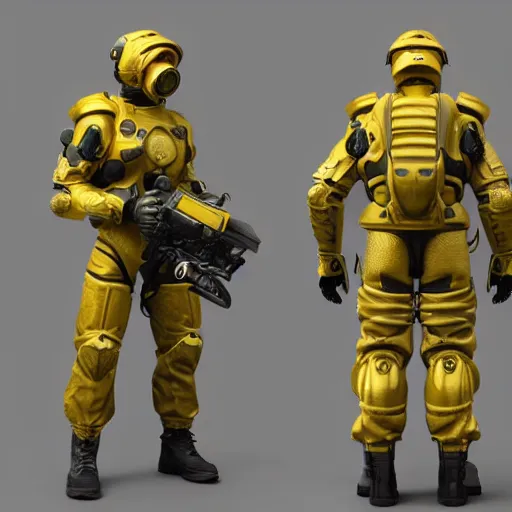 Image similar to a soldier wearing a full set of hellfire advanced power armor and holding a flamethrower, 3 d render, octane, ray tracing, ultra detailed, photorealistic, high resolution, 8 k, fire, jungle