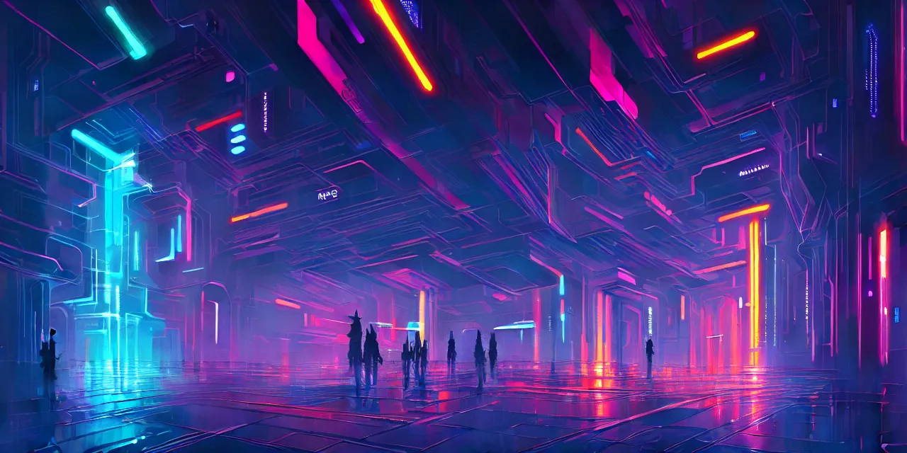 Image similar to a chain of cyberpunk colorful cubes locked and interconnected with glowing tubes, blockchain, symmetry, intricate, volumetric lighting, beautiful, rich deep colors masterpiece, sharp focus, ultra detailed, in the style of john harris