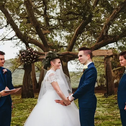 Image similar to a lovely gay wedding