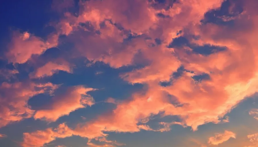 Prompt: beautiful clouds in the shape of curvy women, realistic, detailed, orange / pink sky, dreamy