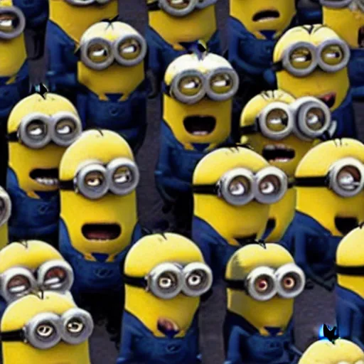 Prompt: minions sentenced for crimes against humanity in the hague