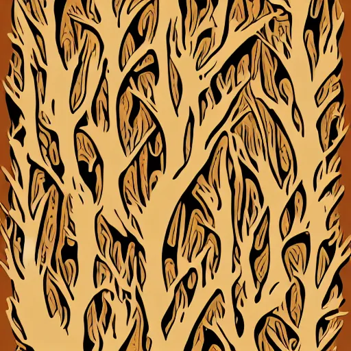 Prompt: cartoon style tree texture, vector graphics, tree bark, cartoon style, toon style