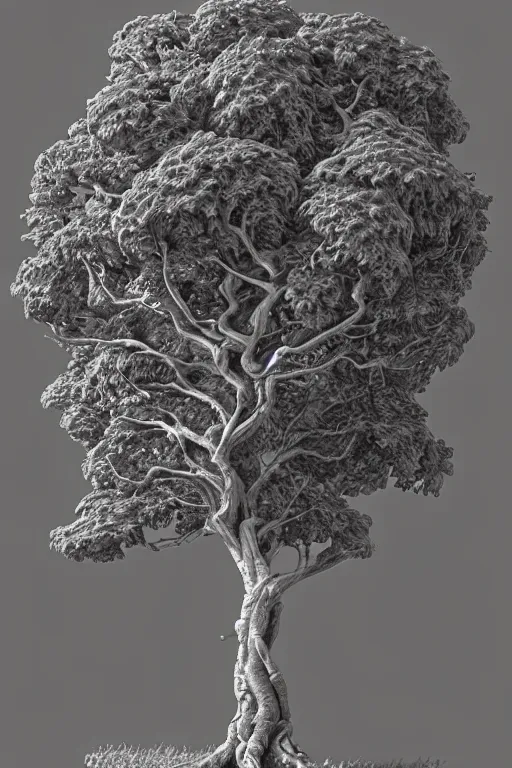 Prompt: a tree, by tiziano, intricate, elegant, highly detailed, smooth, sharp focus, artstation