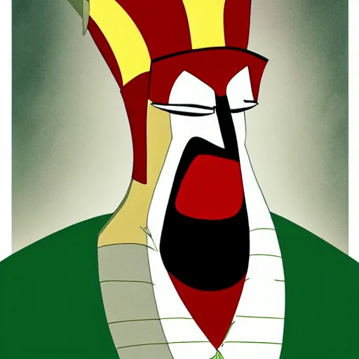 Image similar to a portrait of aku by genndy tartakovsky