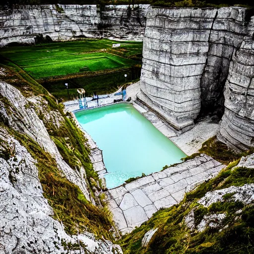 Image similar to an old limestone quarry converted to a swimming area, in oland swedem, photographed by trey ratcliff