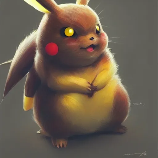 Image similar to Portrait of Pikachu. intricate, cinematic lighting, highly detailed, digital painting, artstation, concept art, smooth, sharp focus, illustration, art by Artgerm and Greg Rutkowski, Cgsociety