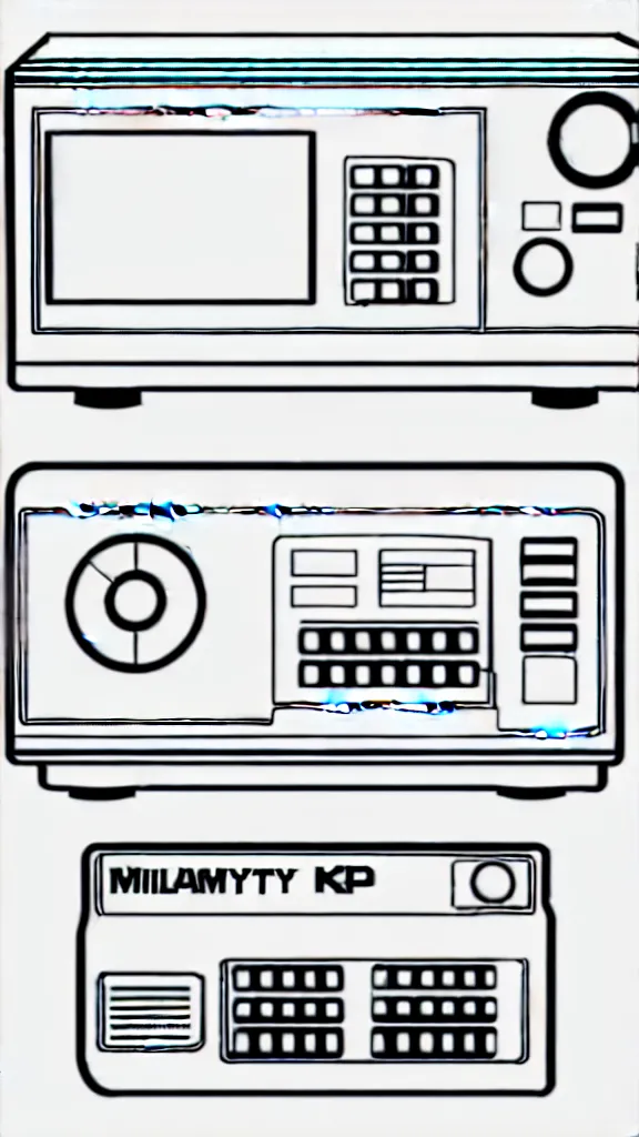 Prompt: technical diagrams of Y2K military electronics, intricate line art centered golden rule 300dpi