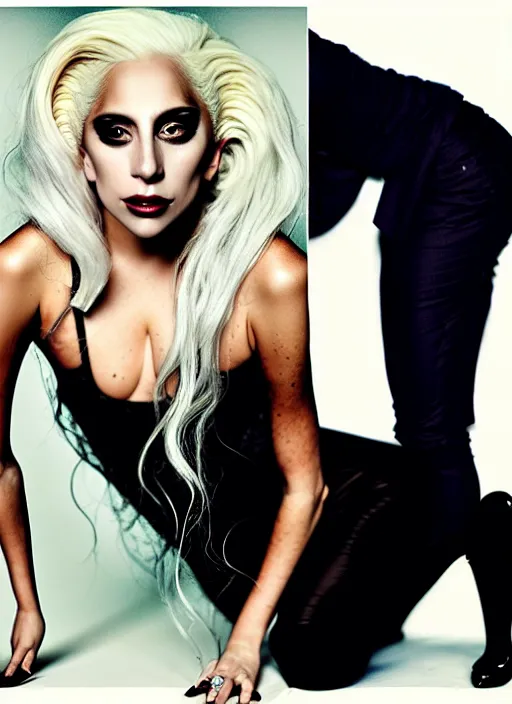 Image similar to lady gaga photoshoot by annie leibovitz