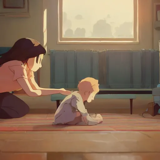 Image similar to our deeds were neither great nor rare, home is where we have to gather grace, detailed, cory loftis, james gilleard, atey ghailan, makoto shinkai, goro fujita, studio ghibli, rim light, exquisite lighting, clear focus, very coherent, plain background