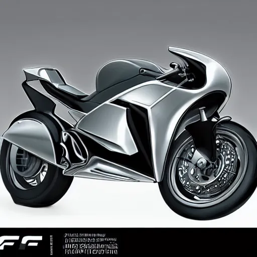 Image similar to futuristic motorbike designed by Apple, XF IQ4, 150MP, 50mm, f/1.4, ISO 200, 1/160s, natural light, Adobe Photoshop, Adobe Lightroom, DxO Photolab, Corel PaintShop Pro, rule of thirds, symmetrical balance, depth layering, polarizing filter, Sense of Depth, AI enhanced