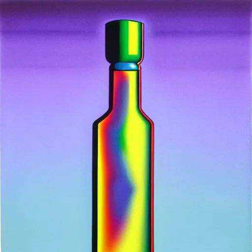 Image similar to vodka bottle by shusei nagaoka, kaws, david rudnick, airbrush on canvas, pastell colours, cell shaded, 8 k