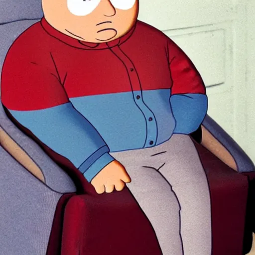 Prompt: Photo of Eric Cartman from south park as a real human