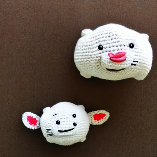 Image similar to cute crocheted plush toy