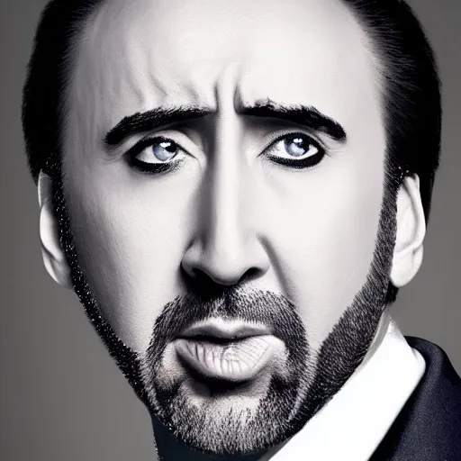Image similar to a bee with nic cage's face instead of a bee face, hd award winning photo