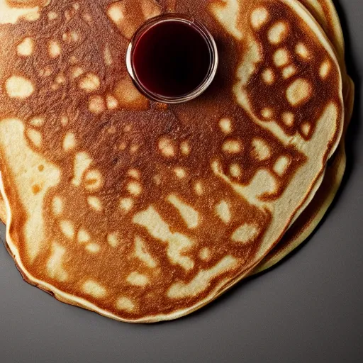 Prompt: pancake shaped like a bear, award winning food photo magazine, high quality, studio lighting