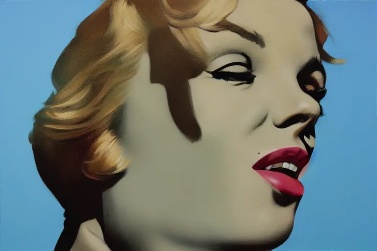 Image similar to portrait of merlyn monroe artwork by tim eitel