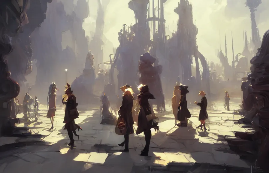 Prompt: greg manchess concept art of a the clockwork dimension, key visual, ambient lighting, highly detailed, digital painting, artstation, concept art, sharp focus, by makoto shinkai and akihiko yoshida and hidari and wlop and greg rutkowski