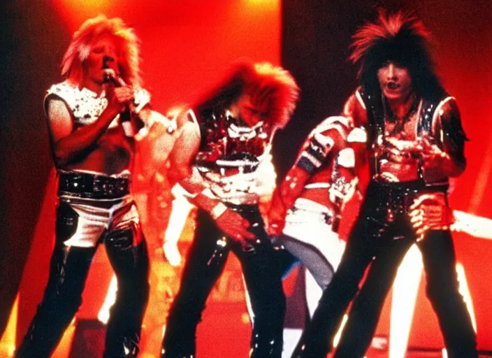 Prompt: publicity photo still of patrick stewart in motley crue live on stage 1 9 8 8, 8 k, live concert lighting, mid shot