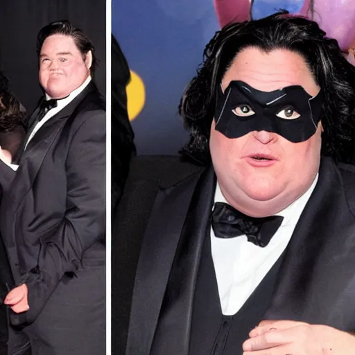 Prompt: Rosie O'Donnell as the penguin from batman