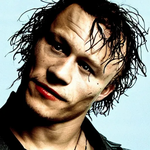 Image similar to Heath Ledger as The Crow