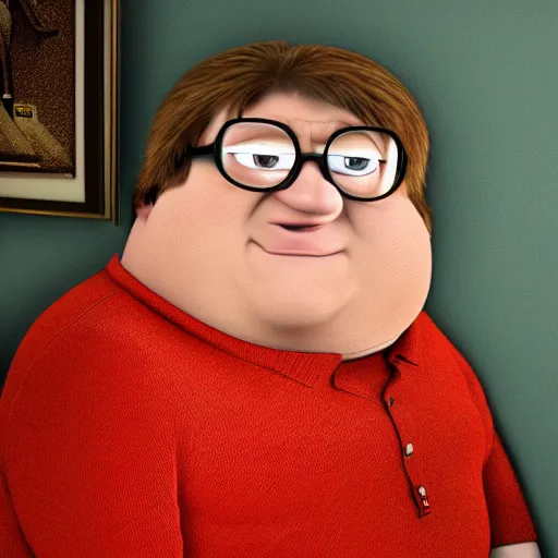 Image similar to stunning award winning hyperrealistic hdr 8 k highly detailed portrait photo of peter griffin as a real human