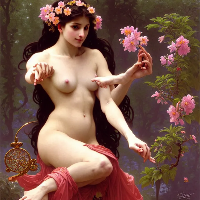 Image similar to epic professional digital art of sweet wonderful goddess, accent lighting, painted, intricate, detailed, cheery, fun, effervescent, sharp focus, illustration, art by artgerm and greg rutkowski and alphonse mucha and william - adolphe bouguereau, epic, stunning, gorgeous, much wow, much detail, cinematic, masterpiece.