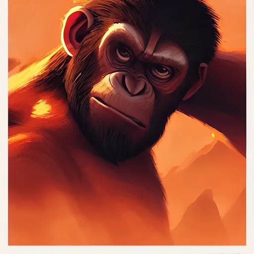 Image similar to face icon stylized minimalist war for the planet of the apes, loftis, cory behance hd by jesper ejsing, by rhads, makoto shinkai and lois van baarle, ilya kuvshinov, rossdraws global illumination