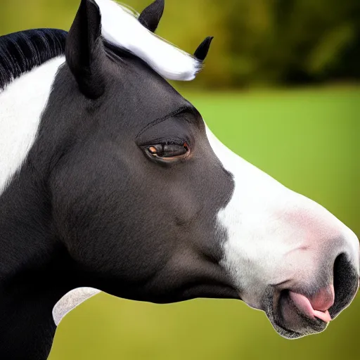 Image similar to a horse with a dog head, realistic photo, 8 k.