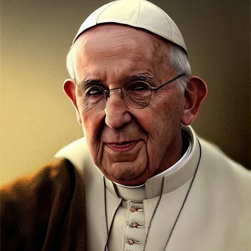 Image similar to portrait of pope John Paul 2 ,digital art,photorealistoc,art by greg rutkowski,hyperdetailed,western comic style,comic,comic style,sharp lineart,professional lighting,deviantart,artstation,trevor henderson,rossdtaws,cinematic,dramatic