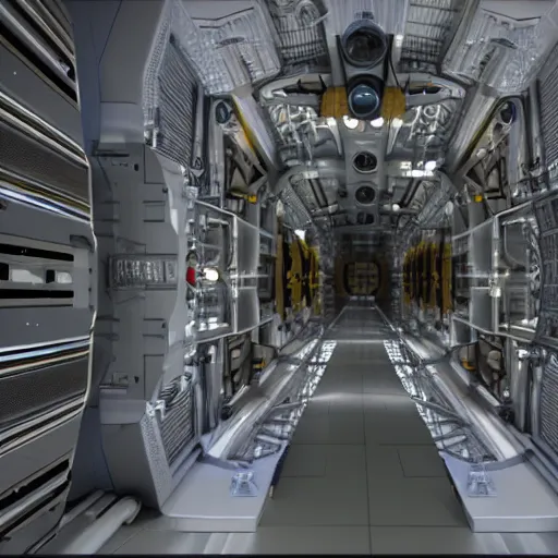 Image similar to hadron antimatter vacuum reactor. cern accelerator. high tech space age antimatter nacelle. photorealistic. 4 k. god rays. highly detailed. vray rendering. unreal engine.