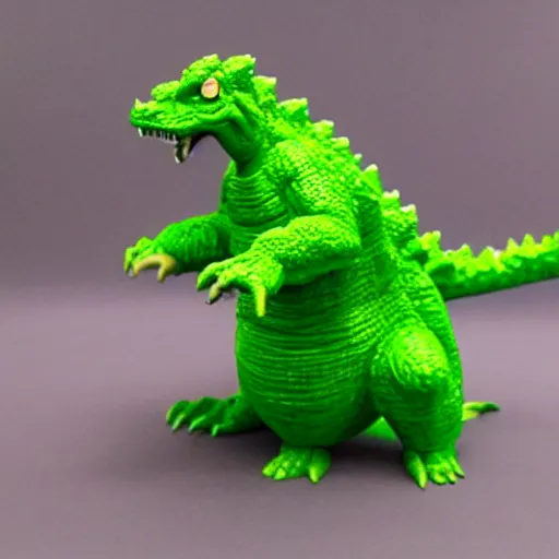 Prompt: Plasticine Godzilla