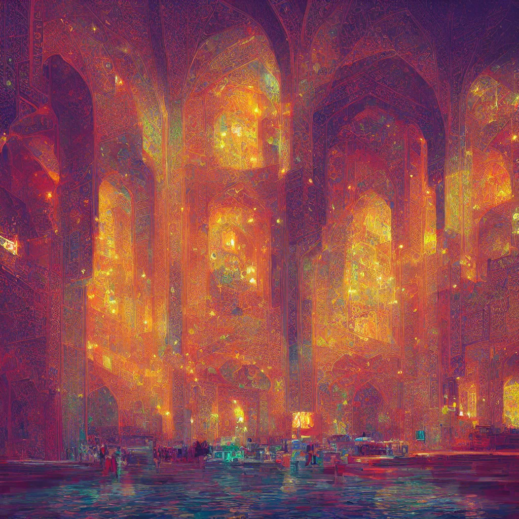 Prompt: haram imam hossein, by alena aenami, by ian llanas, 4 k