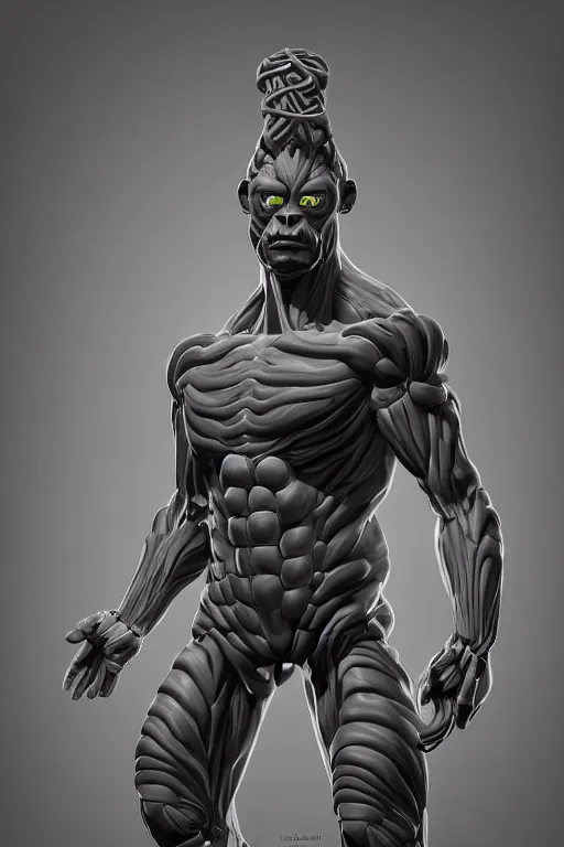 Prompt: symmetry!! full body human anatomy concept, medusa, gun metal grey, cyborg, gorilla arms, digital art, in the style of ben lol, brian sum, ramil sunga, herbert lowis, furio tedesschi, christopher cao, artstation, pinterest, deviantart, photoshop, octane render, unreal engine