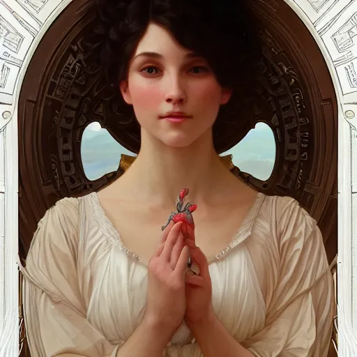 Image similar to portman and granger, intricate, elegant, highly detailed, digital painting, artstation, concept art, smooth, sharp focus, illustration, art by artgerm and greg rutkowski and alphonse mucha and william - adolphe bouguereau