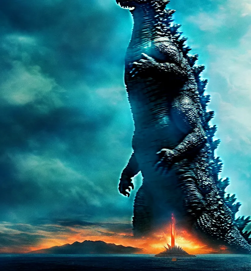 Image similar to godzilla by godzilla : king of the monsters 8 k 3 d photoreal rich detail photography