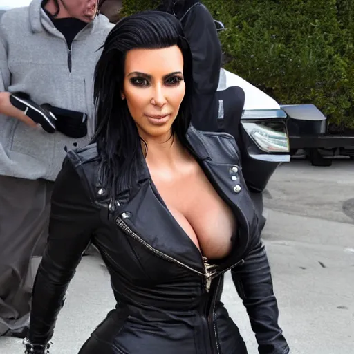 Image similar to punk kim kardashian